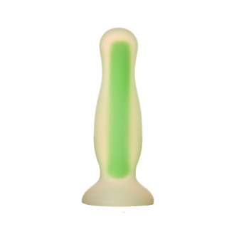 Анальна пробка що світиться Dream Toys RADIANT SOFT SILICONE GLOW IN THE DARK PLUG SMALL GREEN, що світиться - Інтернет-магазин спільних покупок ToGether