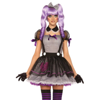 Костюм Доллі Leg Avenue Costume Dead Eye Dollie Black/White - Інтернет-магазин спільних покупок ToGether