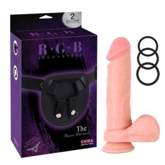 Страпон з яєчками RGB Sex Harntss 8,5'' Kyle Korver - Інтернет-магазин спільних покупок ToGether