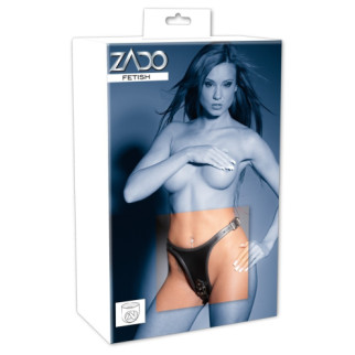 Страпон c двумя фаллоимитаторами, натуральная кожа, ZADO, размер S/M - Інтернет-магазин спільних покупок ToGether