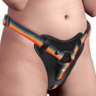Трусики для страпона райдужні Strap U Take the Rainbow Universal - Інтернет-магазин спільних покупок ToGether