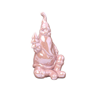 Фігурка декоративна Lefard Дід Мороз 919-265 14 см рожева - Інтернет-магазин спільних покупок ToGether