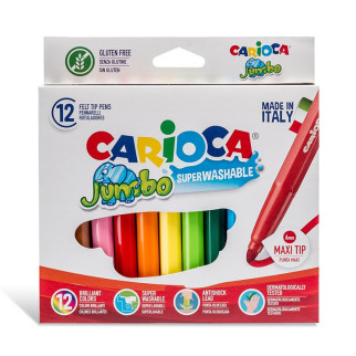 Фломастери для малювання Carioca Jumbo 40569 12 кольорів - Інтернет-магазин спільних покупок ToGether