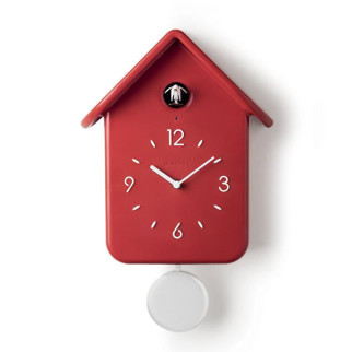 Настінні годинники з маятником Guzzini Home 16860255 24,8х12x39 см червоні - Інтернет-магазин спільних покупок ToGether
