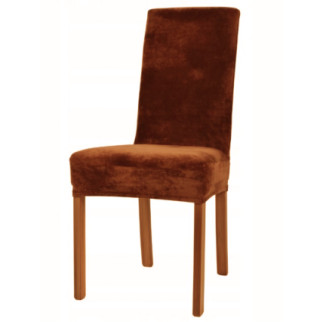 Чохол на стілець універсальний Велюр Туреччина 50654 коричневий - Інтернет-магазин спільних покупок ToGether