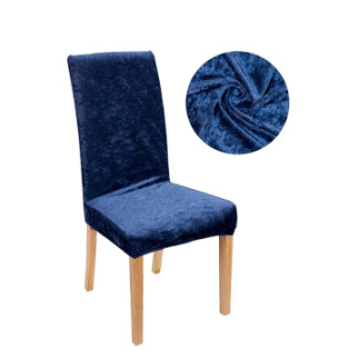 Чохол на стілець універсальний Велюровий Туреччина 12925 синій - Інтернет-магазин спільних покупок ToGether