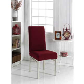 Чохол на стілець універсальний марсала квадратик Evibu Туреччина 50189 - Інтернет-магазин спільних покупок ToGether