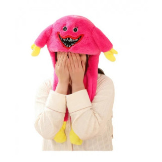 Шапка новорічна Хагі Ваги з вухами рухаються 9203 рожева - Інтернет-магазин спільних покупок ToGether