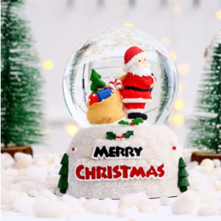 Куля новорічна декоративна з підсвіткою Дід Мороз 13987 10.5х7 см - Інтернет-магазин спільних покупок ToGether