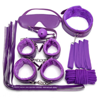Еротичний набір БДСМ для рольових ігор 5978 7 предметів фіолетовий - Інтернет-магазин спільних покупок ToGether