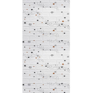 Панель стінова в рулоні 3D 700мм*3,08м*3мм зірки (D) SW-00002265 - Інтернет-магазин спільних покупок ToGether