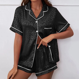 Комплект жіночої піжами 14402 M чорний - Інтернет-магазин спільних покупок ToGether