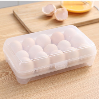 Контейнер-органайзер для зберігання яєць на 15 осередків 14407 15х24 см прозорий - Інтернет-магазин спільних покупок ToGether