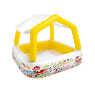 Дитячий надувний басейн Intex 57470 «Акваріум» зі знімним навісом, жовтий, 157 х 157 х 122  (24) см - Інтернет-магазин спільних покупок ToGether