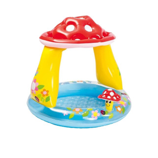 Дитячий надувний басейн Intex 57114 «Грибочок», 102 х 89 см, з навісом - Інтернет-магазин спільних покупок ToGether