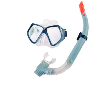 Набір 2 в 1 для плавання Bestway 24003 (маска: розмір L, (14+), обхват голови ≈ 54-65 см, трубка), сірий - Інтернет-магазин спільних покупок ToGether