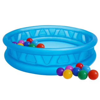 Дитячий надувний басейн Intex 58431-1 «Літаюча тарілка», 188 х 46 см, з кульками 10шт - Інтернет-магазин спільних покупок ToGether