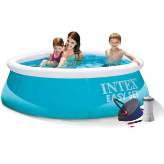 Надувний басейн Intex 28101 - 3, 183 х 51 см (2 006 л/год, тент, підстилка, насос) - Інтернет-магазин спільних покупок ToGether
