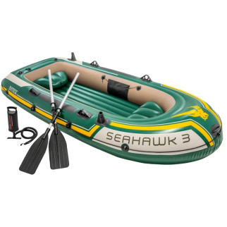 Тримісний надувний човен Intex 68380 Seahawk 3 Set, 295 х 137 см (весла, ручний насос). 3-х камерний - Інтернет-магазин спільних покупок ToGether