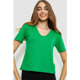 Футболка жіноча однотонна, колір зелений, 186R309 - Інтернет-магазин спільних покупок ToGether