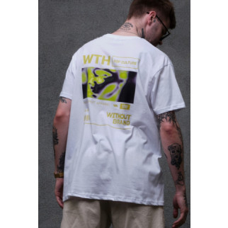 Оверсайз футболка з принтом Without pop culture white - Інтернет-магазин спільних покупок ToGether