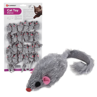 Іграшка для котів Flamingo Furry Mouse Grey, 5 см - Інтернет-магазин спільних покупок ToGether