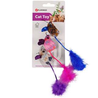 Іграшка для котів Flamingo Mohaire Mouse Glamour, 12.5 см, 3 шт - Інтернет-магазин спільних покупок ToGether