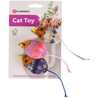 Іграшка для котів Flamingo Mohaire Mouse, 5 см, 3 шт - Інтернет-магазин спільних покупок ToGether
