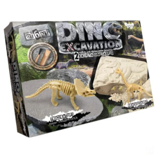 Дитячий набір для проведення розкопок динозаврів DINO EXCAVATION DEX-01  (Трицератопс) - Інтернет-магазин спільних покупок ToGether