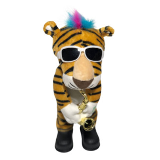 Тигр, що співає і танцює з саксофоном 025 - Інтернет-магазин спільних покупок ToGether