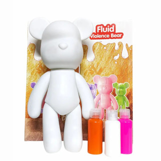 Набір для творчості  Флюїдний ведмедик DIY Creative Fluid Bear 32 см Оранжево-рожевий - Інтернет-магазин спільних покупок ToGether