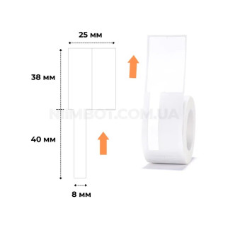 Етикетки NIIMBOT T25*38+40-100C Cable White For B1/B21/B3S (A2K88388601) (A2K88388601) - Інтернет-магазин спільних покупок ToGether