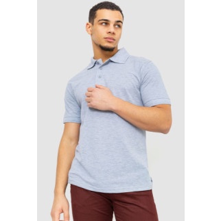 Поло чоловіче однотонне, колір сірий, 244R015 - Інтернет-магазин спільних покупок ToGether