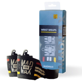 Кистьові бинти MadMax MFA-291 Wrist Wraps Black - Інтернет-магазин спільних покупок ToGether