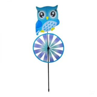 Вітрячок "Сова", висота 75 см, блакитна - Інтернет-магазин спільних покупок ToGether