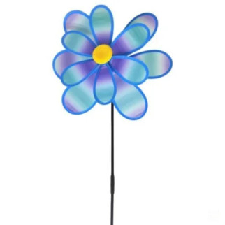 Вітрячок "Квіточка", діаметр 38 см, блакитний - Інтернет-магазин спільних покупок ToGether