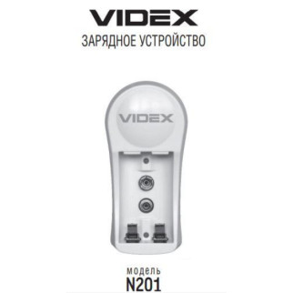 Зарядний пристрій на 1-2 акумулятори Ni-MH/Cd: АА, ААА, 9V "Videx VCH N201" - Інтернет-магазин спільних покупок ToGether