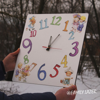Настінний годинник із гравіюванням, Годинник 07 з Вашими фото/ВФ друк - Інтернет-магазин спільних покупок ToGether