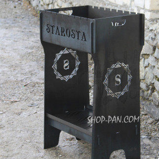 Мангал розбірний високий на 8 шампурів — STAROSTA - Інтернет-магазин спільних покупок ToGether