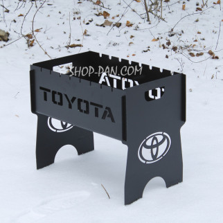 Мангал розбірний фарбований на 8 шампурів з індивідуальним гравіюванням — Toyota - Інтернет-магазин спільних покупок ToGether