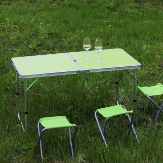 Розкладний стіл (зелений) для пікніка, стільці - Інтернет-магазин спільних покупок ToGether