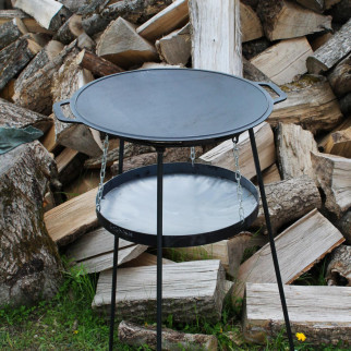 Садж сковорода чавунна 45 см з підвіскою для розведення вогню - Інтернет-магазин спільних покупок ToGether