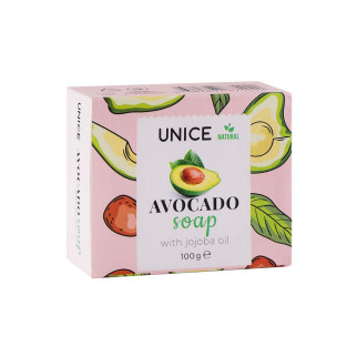Натуральне тверде мило з маслом авокадо для сухої в'янучої шкіри 100 г UNICE - Інтернет-магазин спільних покупок ToGether
