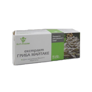 Екстракт гриба майтаке протипухлинні 80 таблеток Еліт-фарм - Інтернет-магазин спільних покупок ToGether