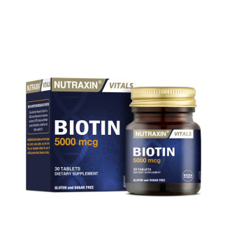 БАД Біотин 5000 мкг вітамін краси харчування для волосся, нігтів, шкіри 30 таблеток Biota - Інтернет-магазин спільних покупок ToGether