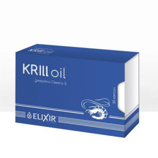 "KRILLoil" джерело незамінних жирних кислот ОМЕГА-3 30 капсул Еліксир - Інтернет-магазин спільних покупок ToGether