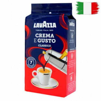 Кава мелена Lavazza Crema e gusto Classico 250 г (30% арабіка / 70% робуста) - Інтернет-магазин спільних покупок ToGether
