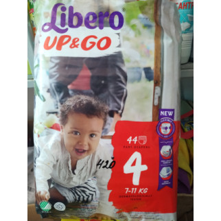 Libero Up &GO 4(7-11kg) 44шт. Трусики. Швеція - Інтернет-магазин спільних покупок ToGether