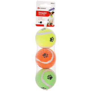 Іграшка для собак Flamingo Smash Tennis Ball, 3 шт х 6 см - Інтернет-магазин спільних покупок ToGether
