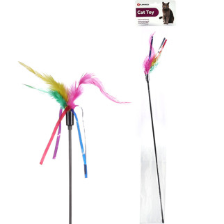 Іграшка для котів Flamingo Teaser Feathers, 48 см - Інтернет-магазин спільних покупок ToGether